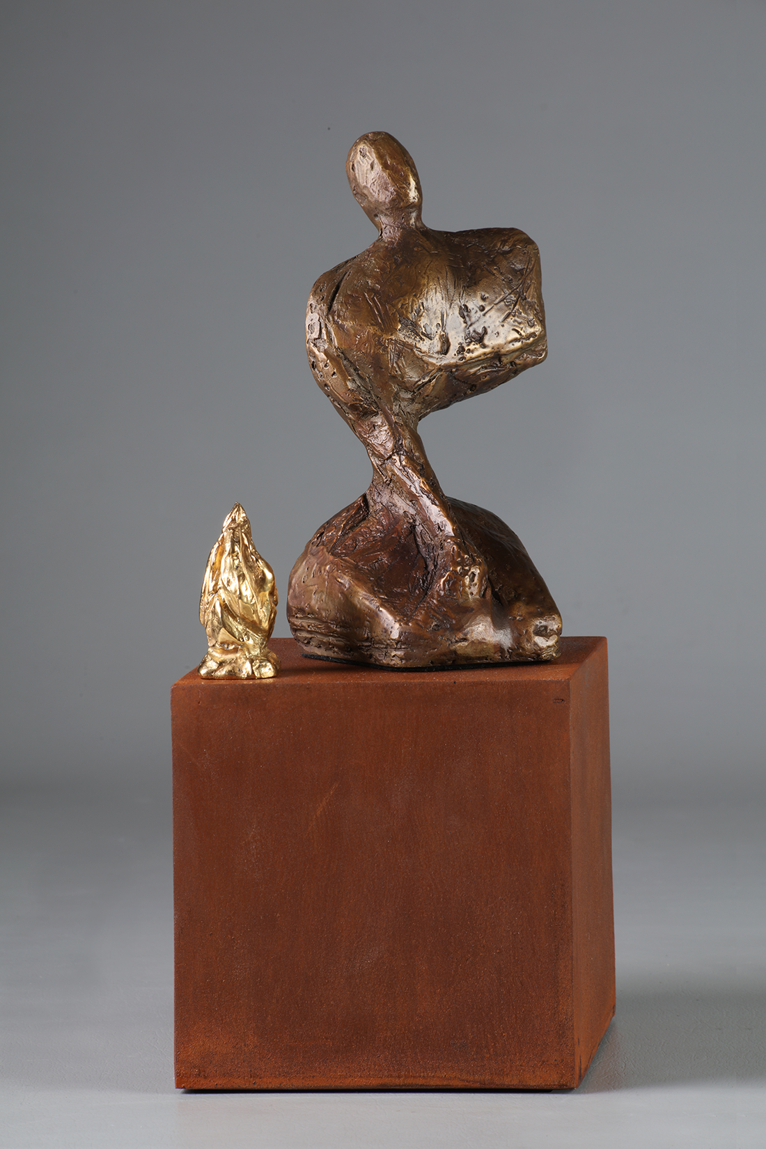 Fire bronze sculpture