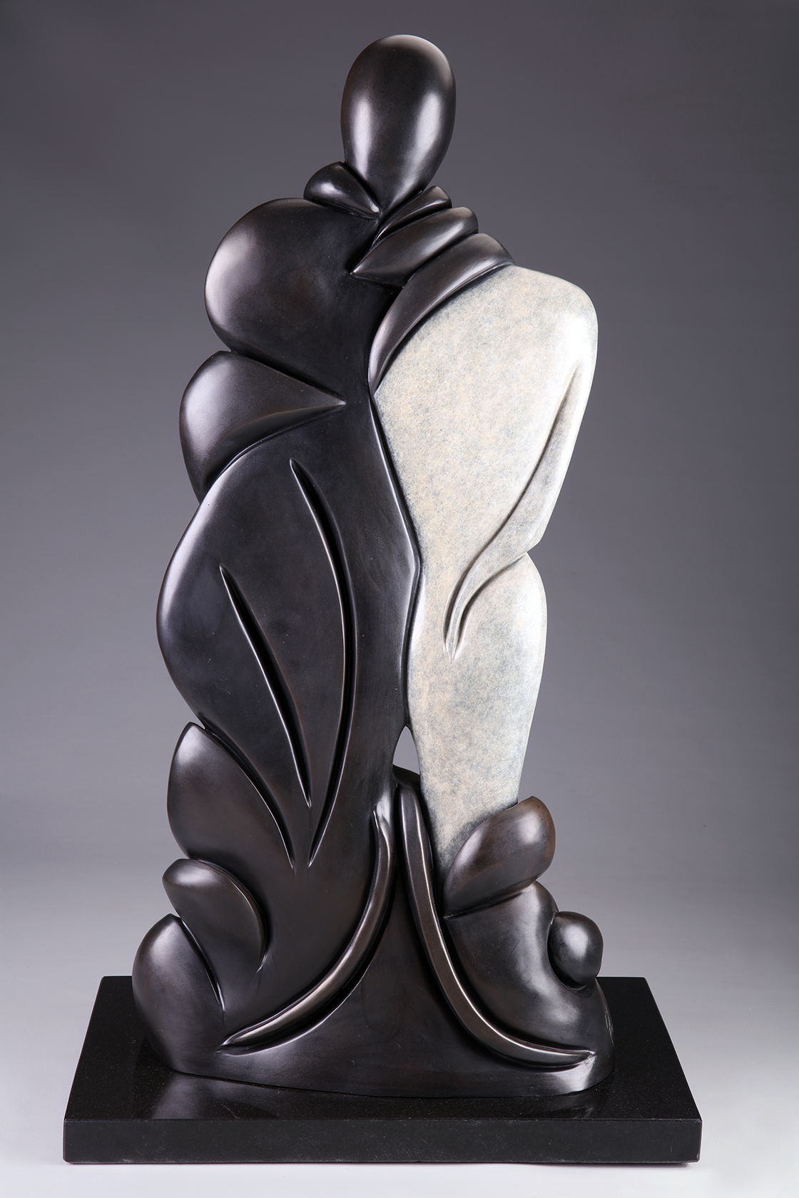 Veil bronze sculpture back view