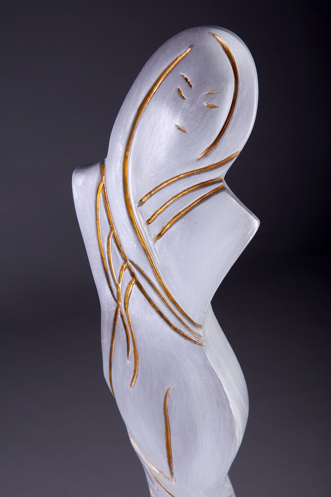 Surrender bronze sculpture close up