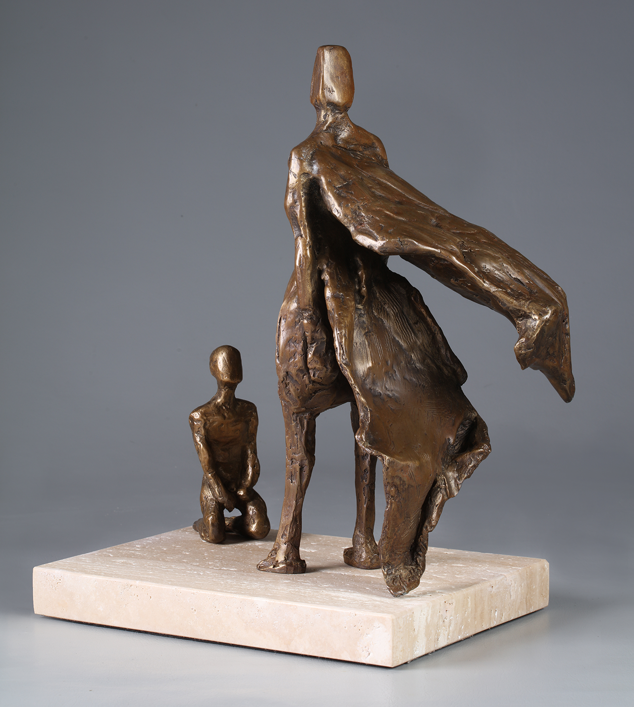 Enigma maquette bronze sculpture