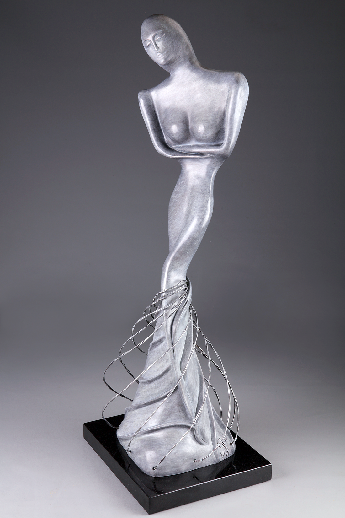 Solitude  bronze sculpture