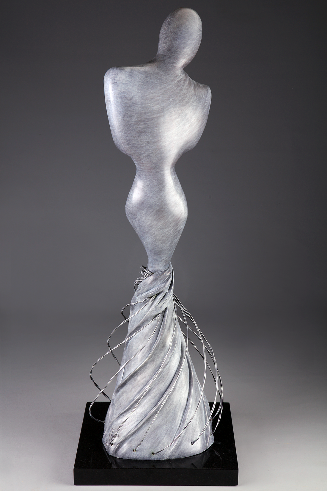 Solitude  Bronze sculpture back view