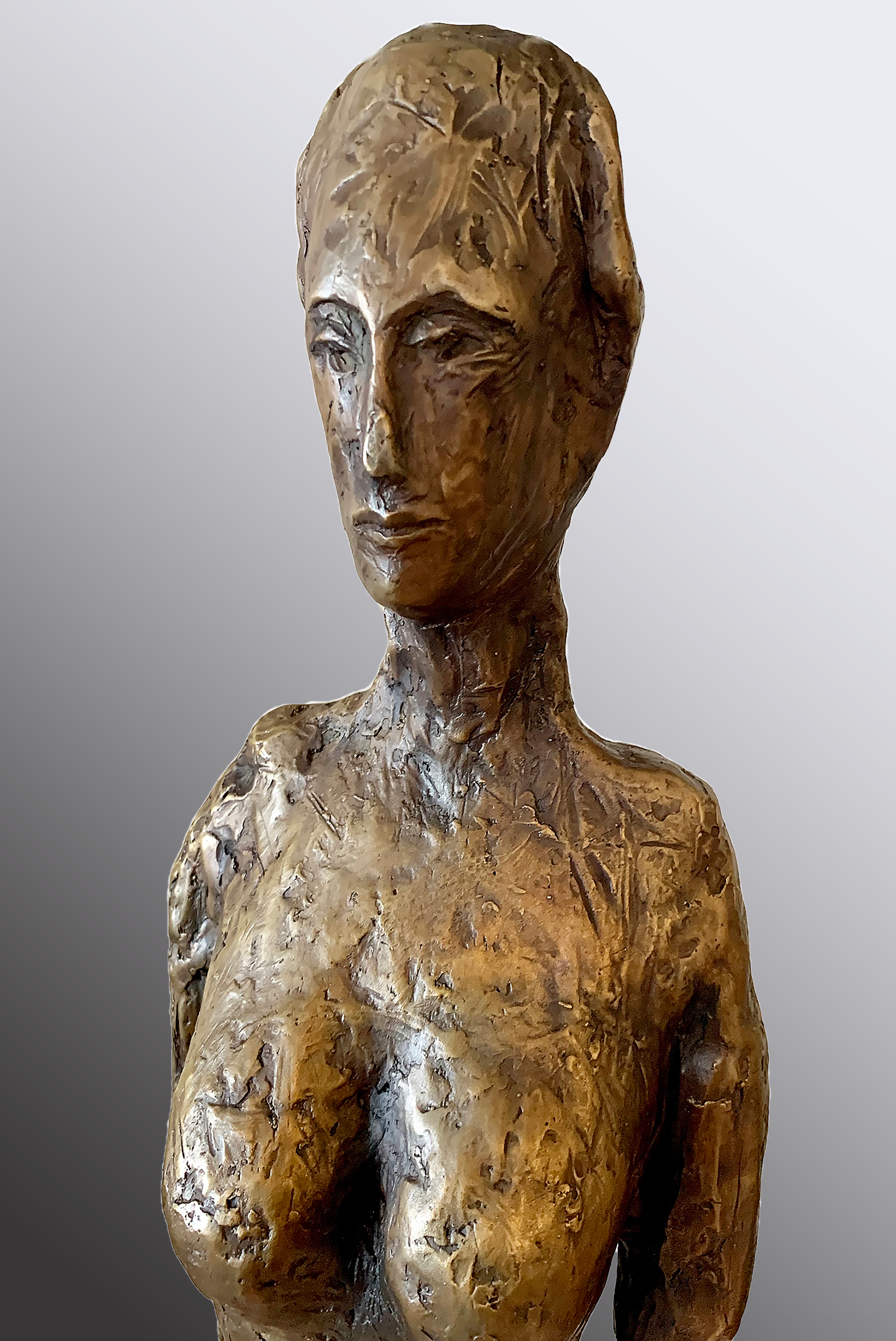 Woman bronze sculpture
