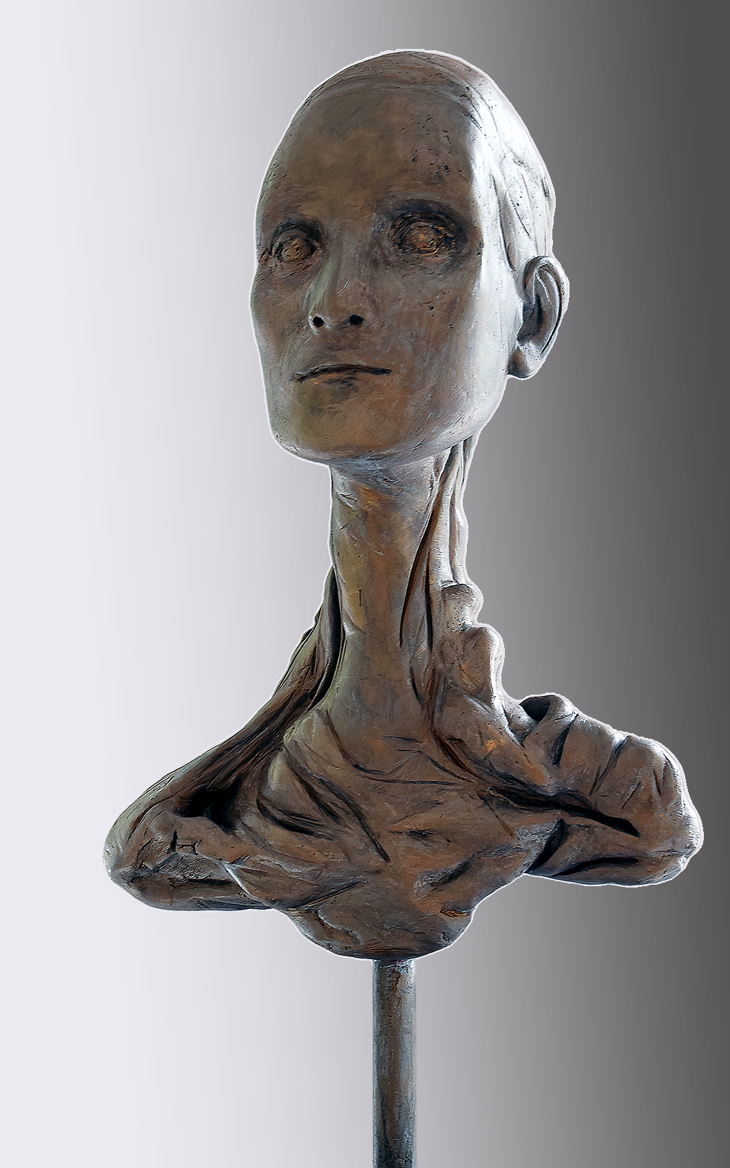 Anchor bronze sculpture