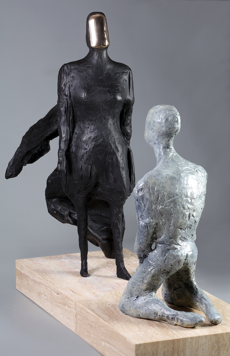 Enigma bronze sculpture