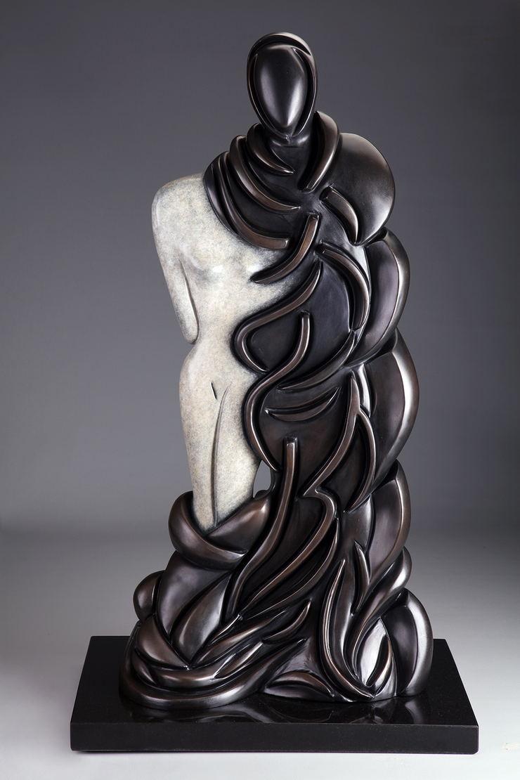 Veil bronze sculpture